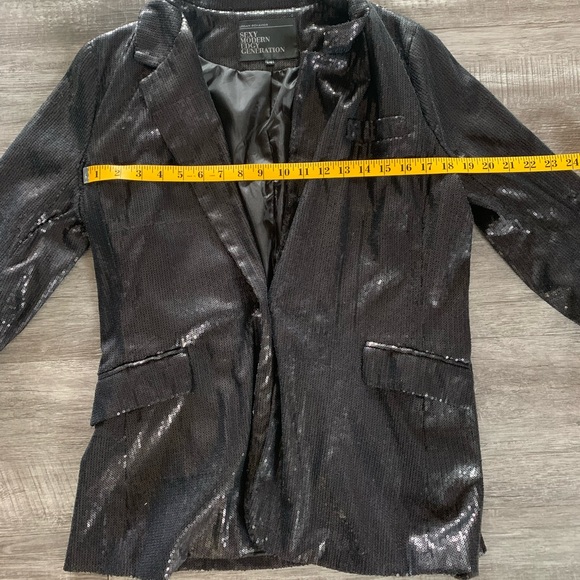 Urban Behavior Sequin Blazer Large - Picture 7 of 8